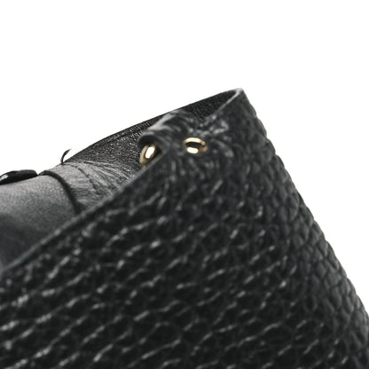Burberry Heritage Grain Check Embossed Medium Dewsbury Tote Black 11 of 12