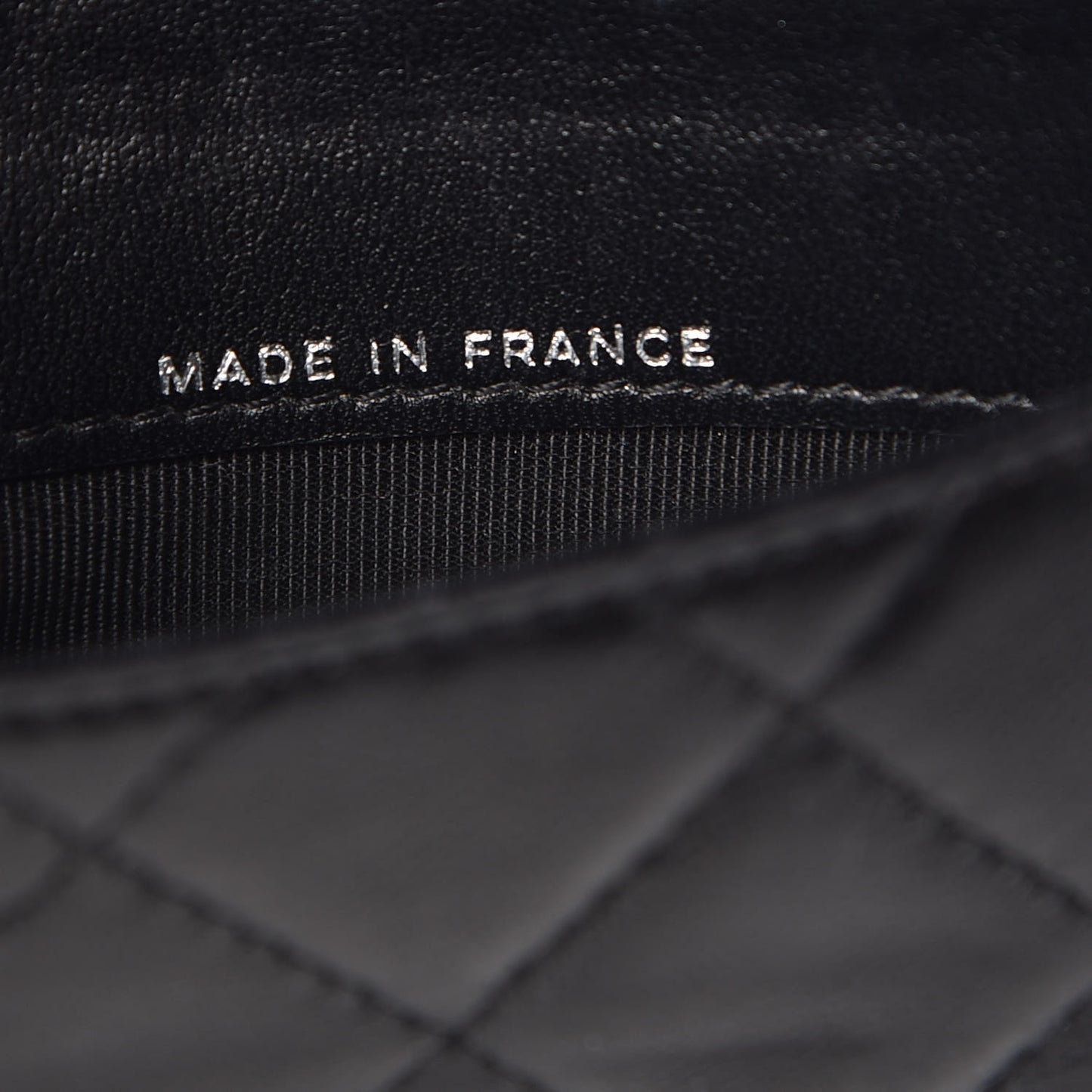 Lambskin Quilted Small Flap Wallet Black