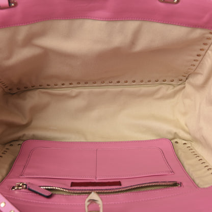 Valentino Garavani Vitello Medium Rockstud Tote Ninphea 5 of 14
