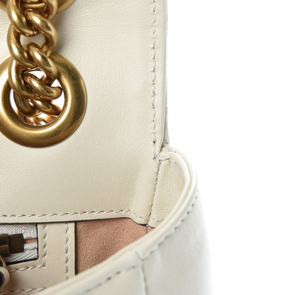 Gucci Calfskin Matelasse Small GG Marmont Shoulder Bag White 13 of 13