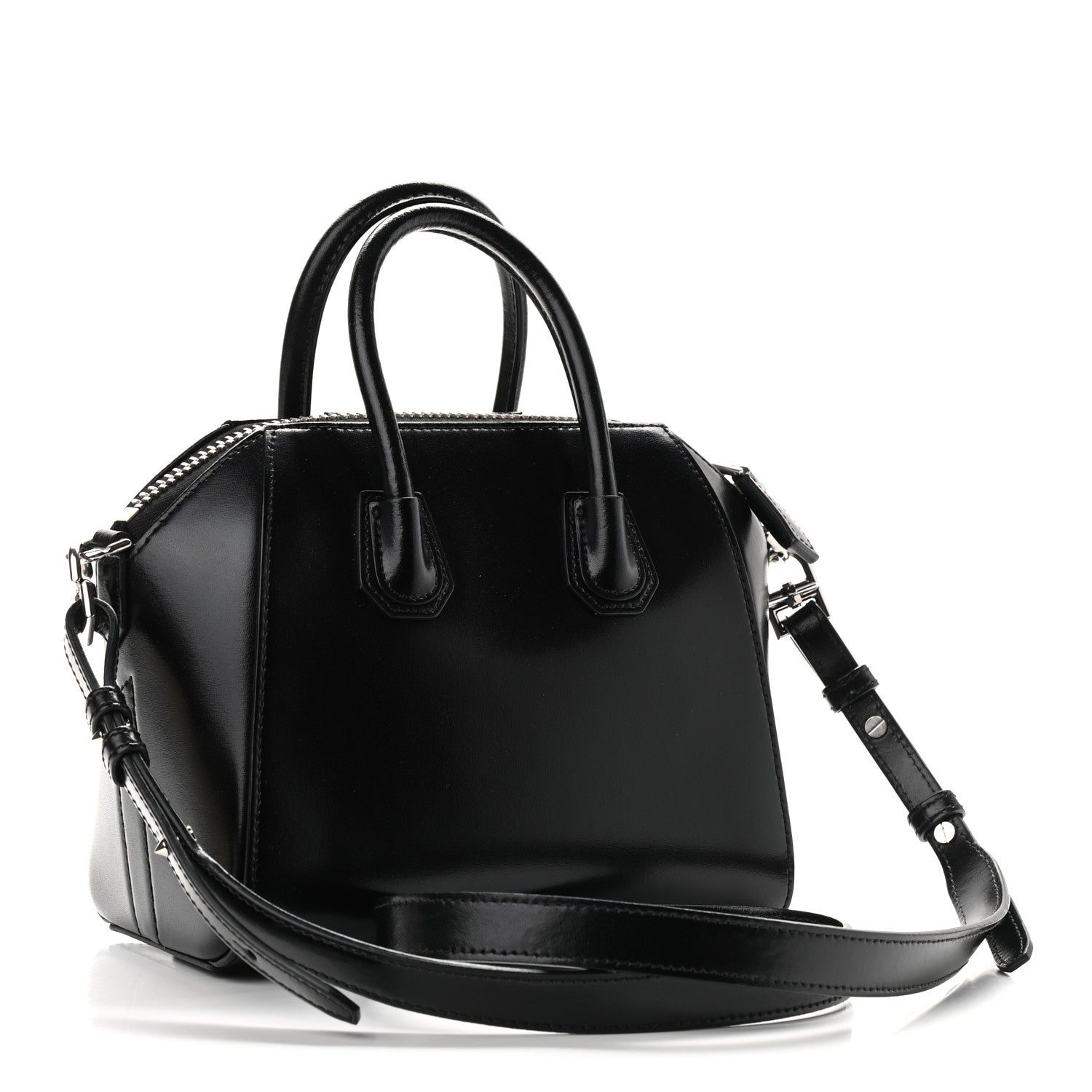 Givenchy Shiny Lord Calfskin Mini Antigona Black 3 of 9