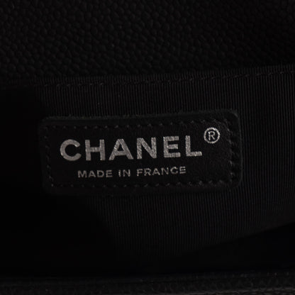 Chanel Caviar Quilted Medium Boy Flap Black 8 of 9