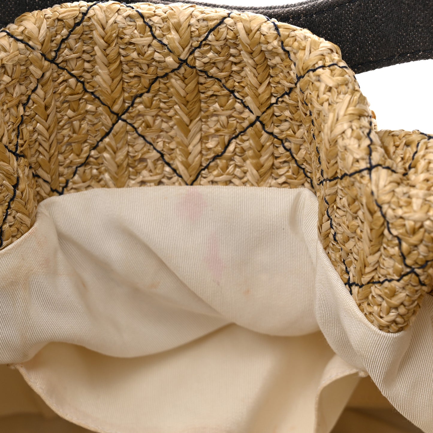 Denim PVC Quilted Chanel 31 Bag Blue