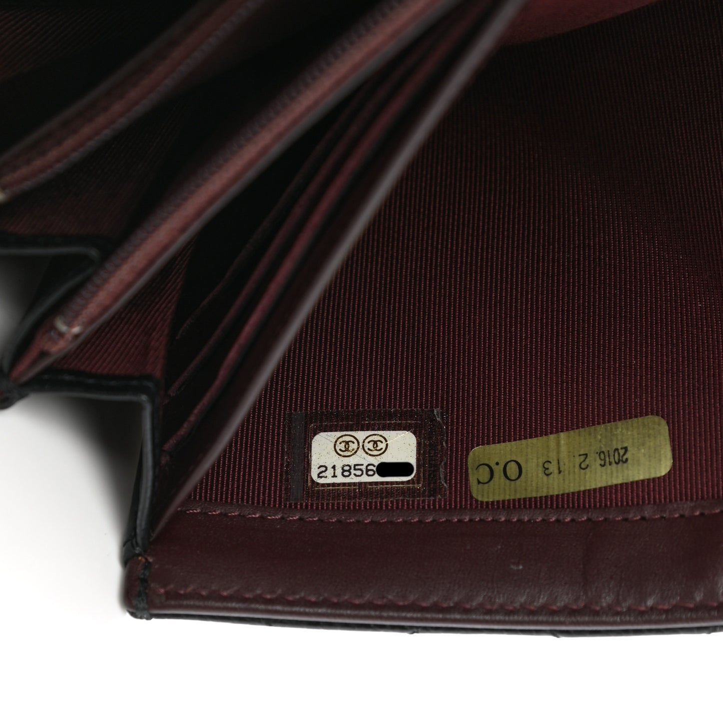 Caviar Quilted Large Gusset Flap Wallet Black