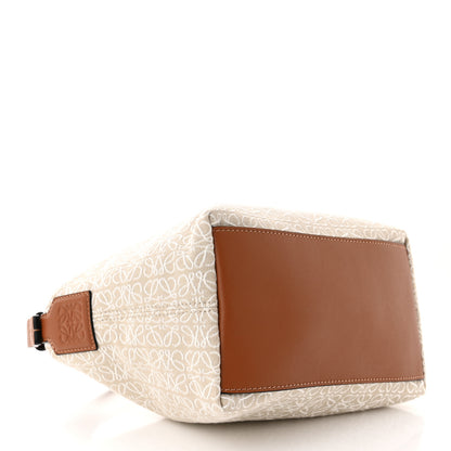 Loewe Jacquard Anagram Calfskin Small Cubi Bag Ecru Tan 4 of 10