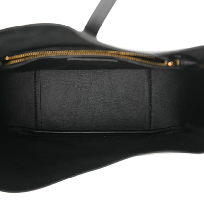 Saint Laurent Smooth Calfskin Small Le 5 A 7 Soft Hobo Black 5 of 11