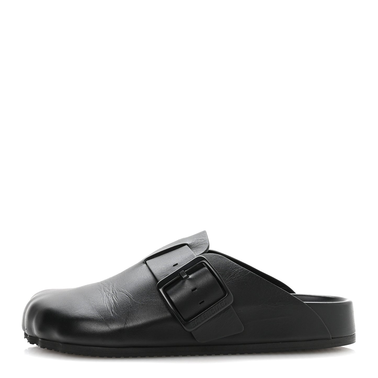 Matte Calfskin Sunday Mules 38 Black