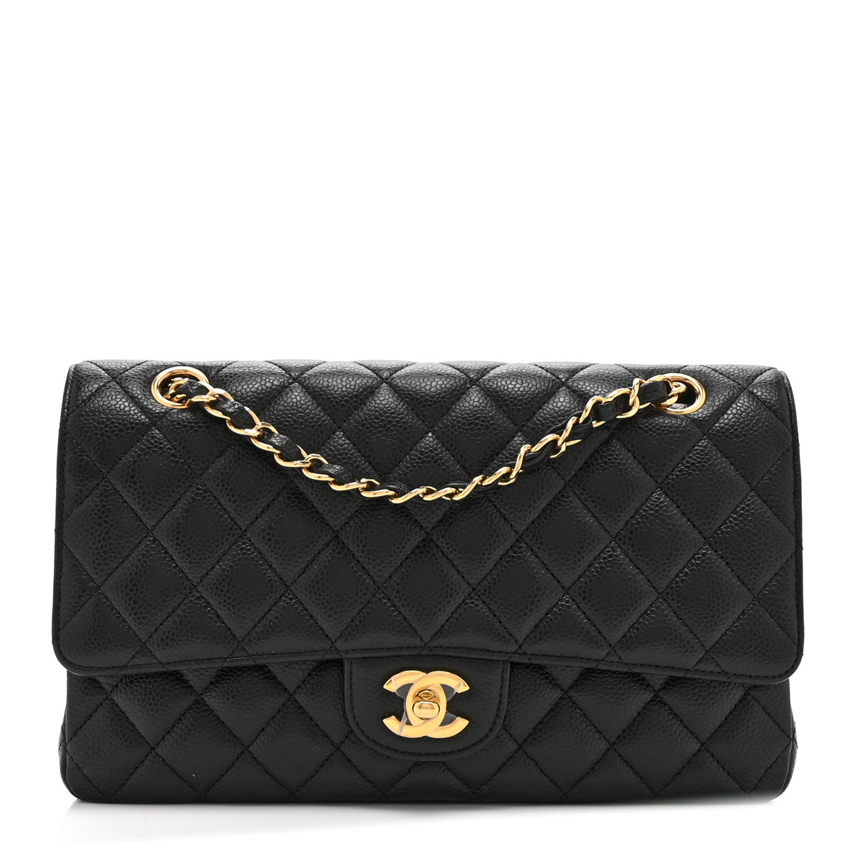 Chanel Caviar Quilted Medium Double Flap Black 1 of 11