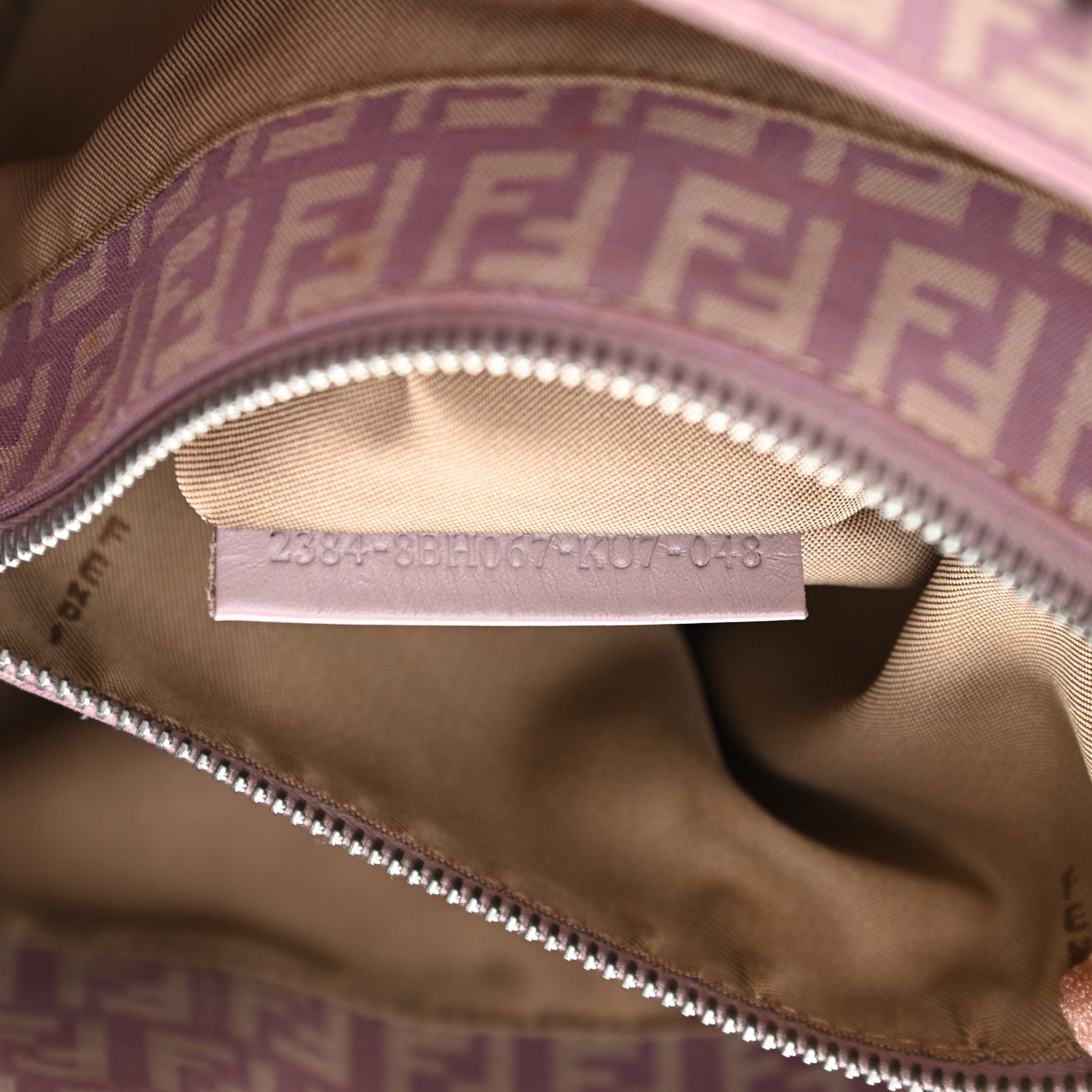 Fendi Zucchino Cuoio Shopping Tote Lilla 7 of 15