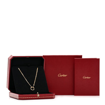 Cartier 18K Yellow Gold 2 Diamond LOVE Necklace 5 of 5