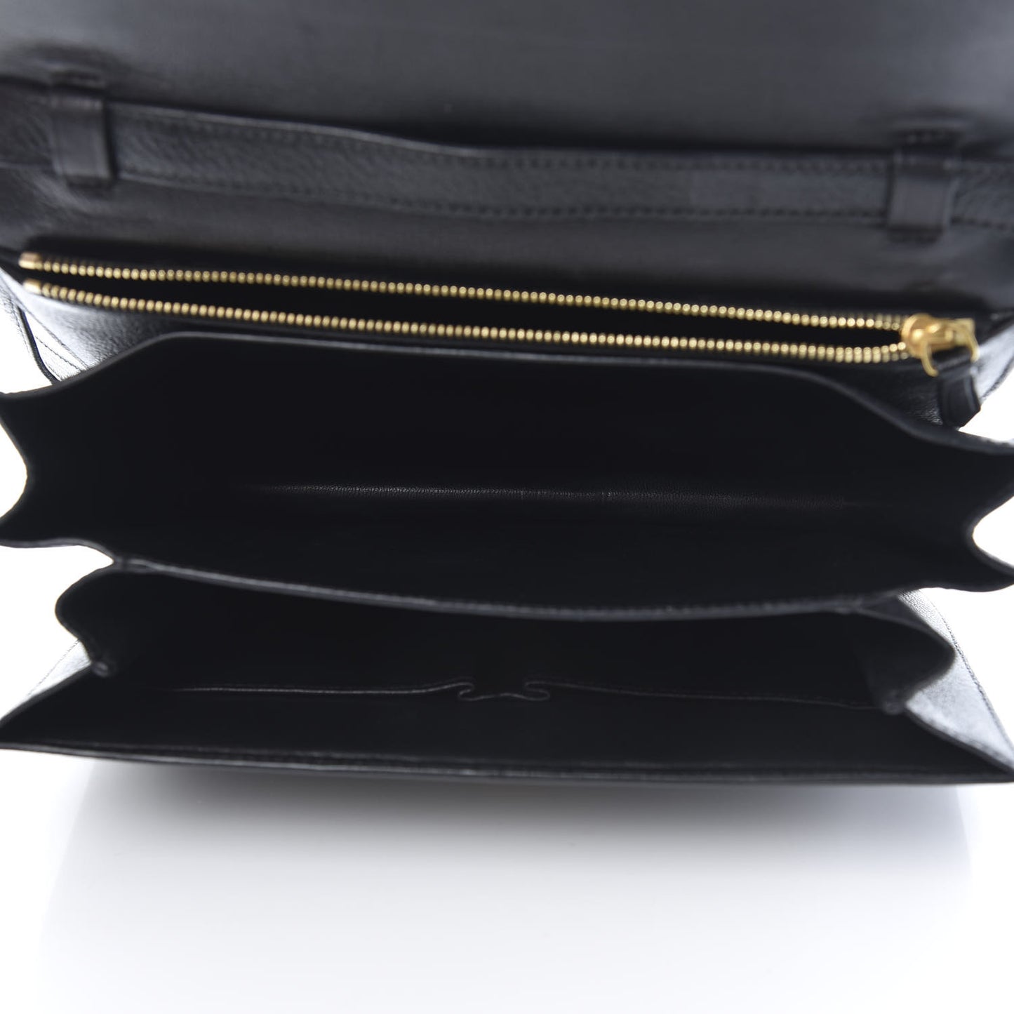 Goatskin Medium Classic Box Flap Bag Black