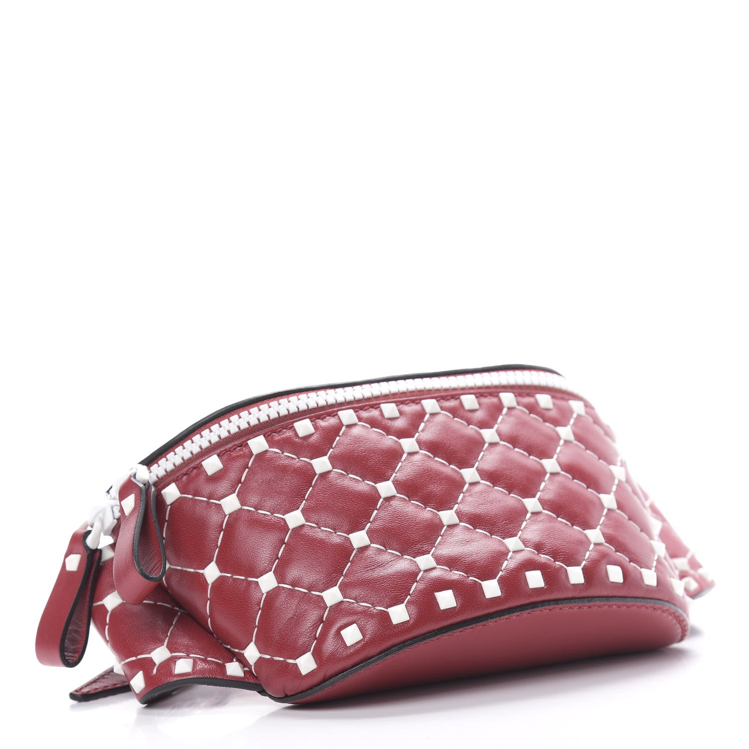 Valentino Garavani Lambskin Free Rockstud Spike Belt Bag 75 Rosso Valentino 4 of 9