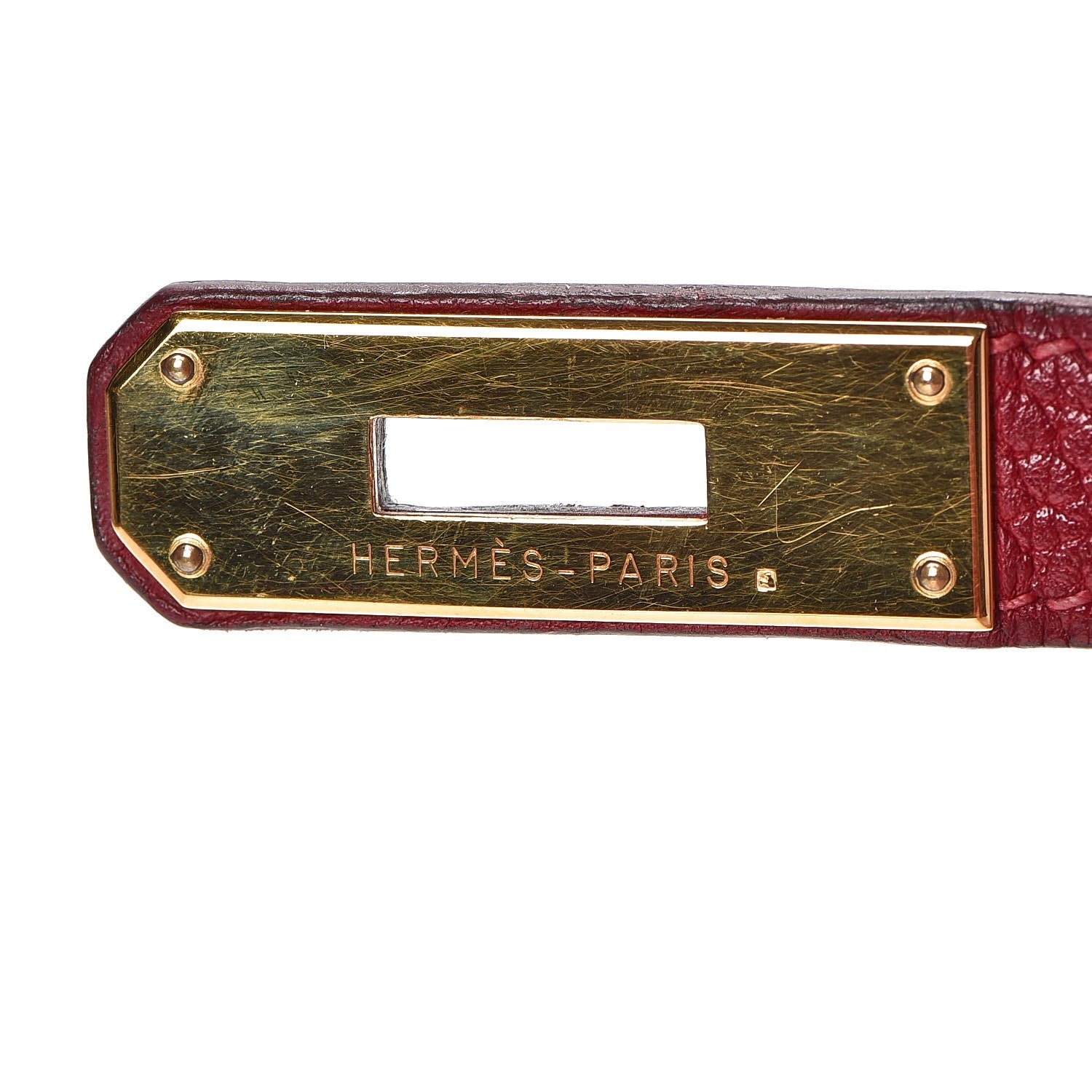 Hermes Taurillon Clemence Retourne Kelly 32 Rouge Garance 27 of 41