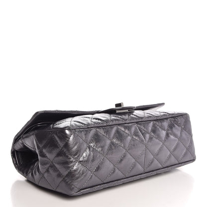 Chanel Metallic Aged Calfskin Quilted 2.55 Reissue 227 Flap Dark Silver 4 of 8