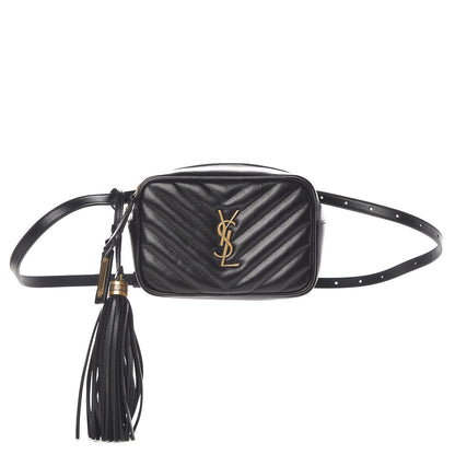 Saint Laurent Calfskin Matelasse Monogram Lou Belt Bag Black 1 of 10