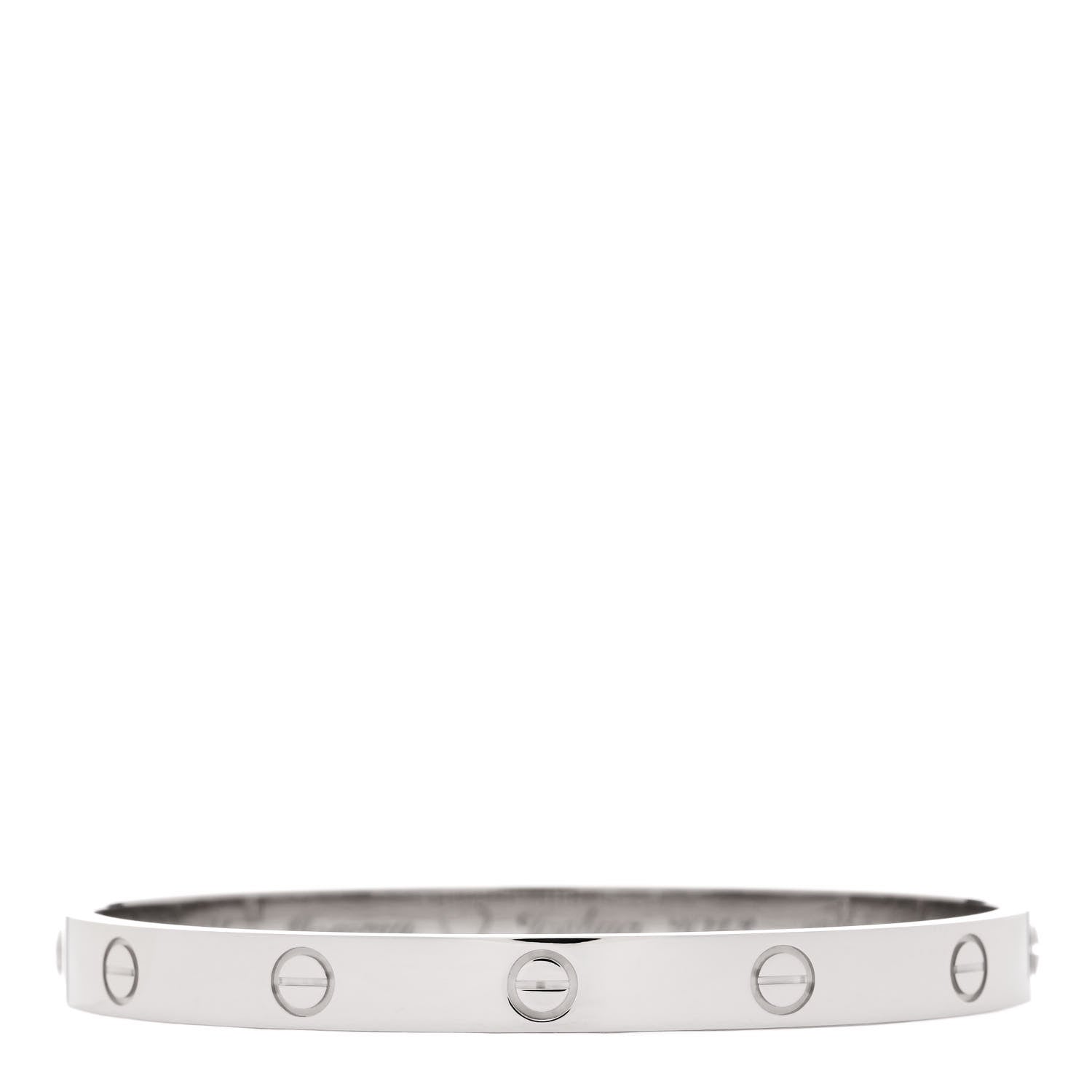 Cartier 18K White Gold LOVE Bracelet 18 2 of 4