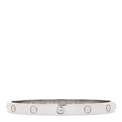 Cartier 18K White Gold LOVE Bracelet 18 2 of 4