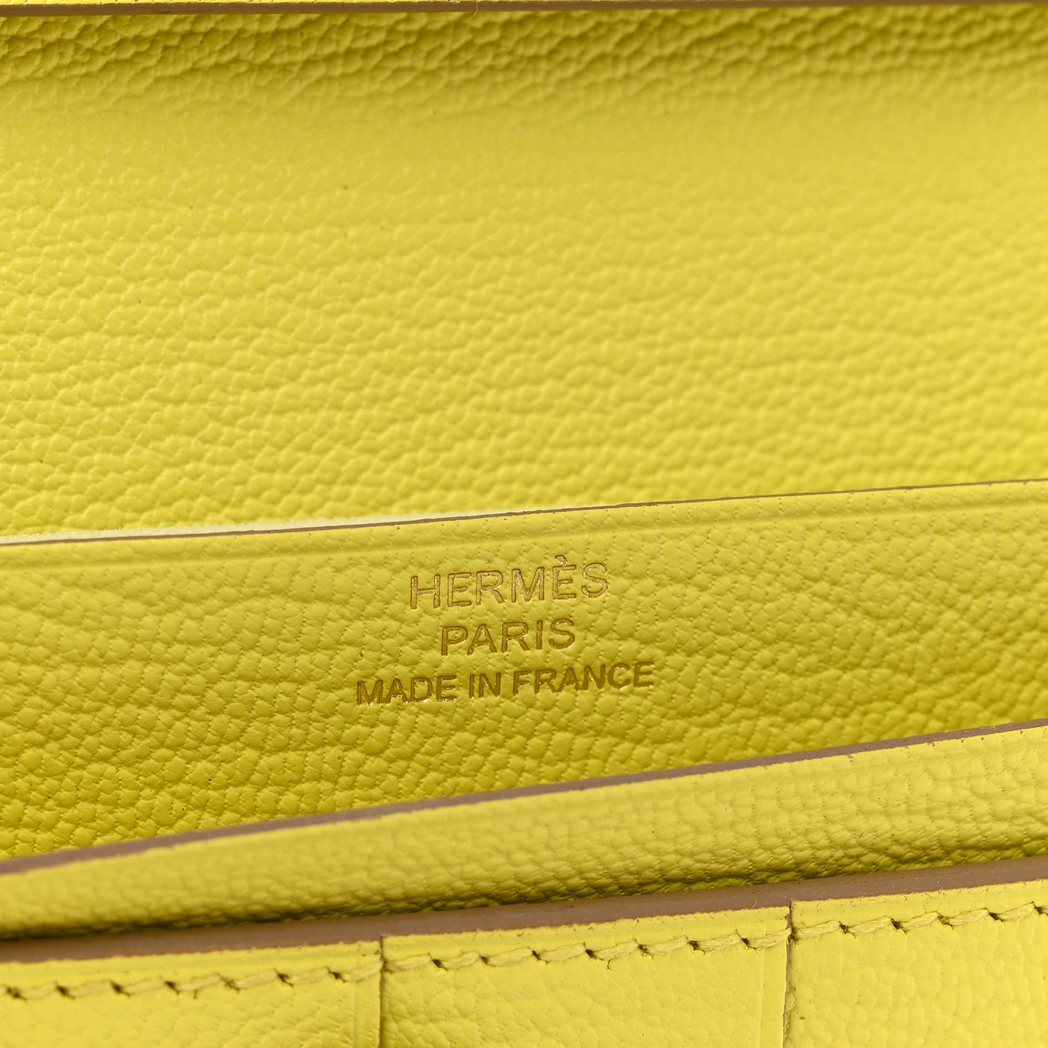Hermes Chevre Mysore Bearn Gusset Wallet Soufre 5 of 6