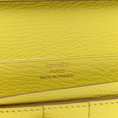Hermes Chevre Mysore Bearn Gusset Wallet Soufre 5 of 6