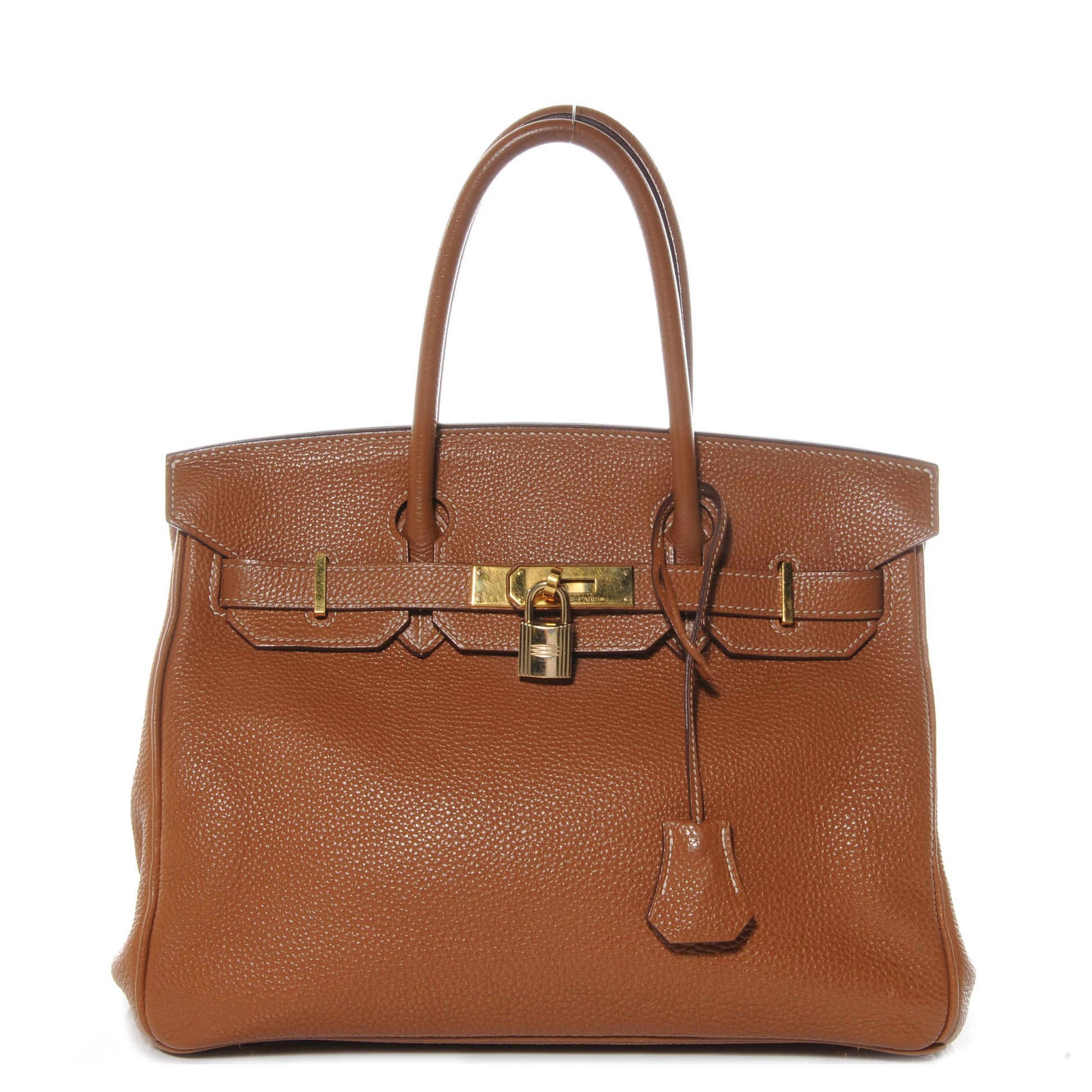 Hermes Taurillon Clemence Birkin 30 Gold 1 of 9