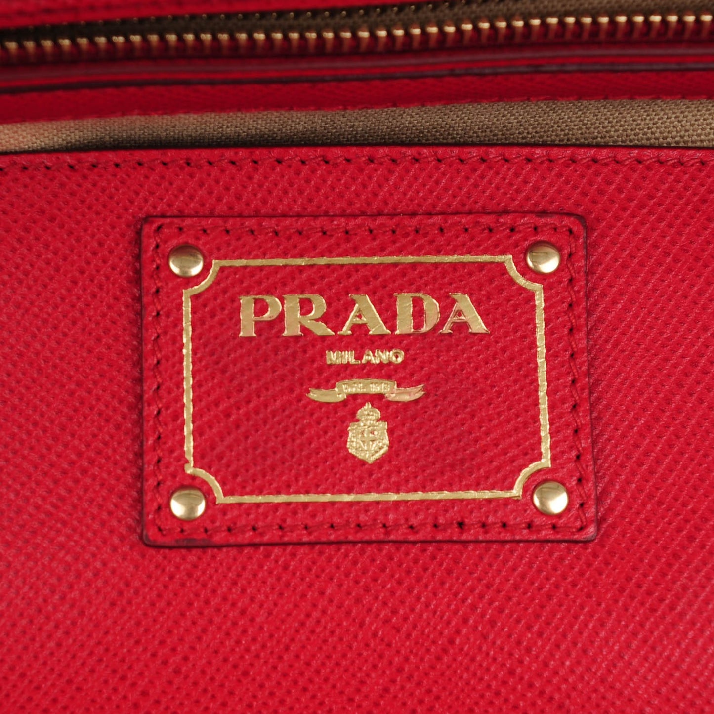 Canapa Saffiano Shoulder Bag Corda Fuoco