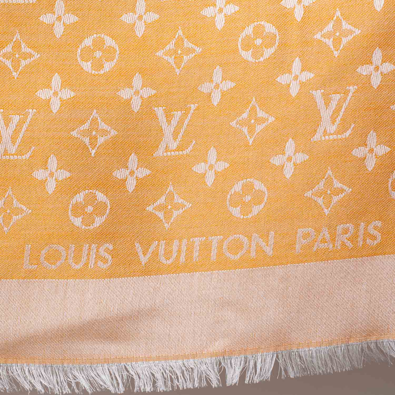 Louis Vuitton Monogram Lurex Shawl Orange 5 of 6