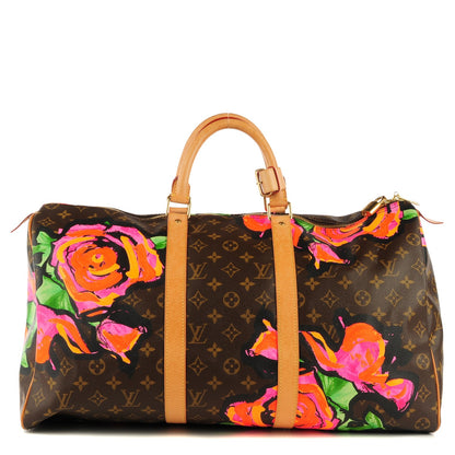 Louis Vuitton Monogram Roses Keepall 50 1 of 8