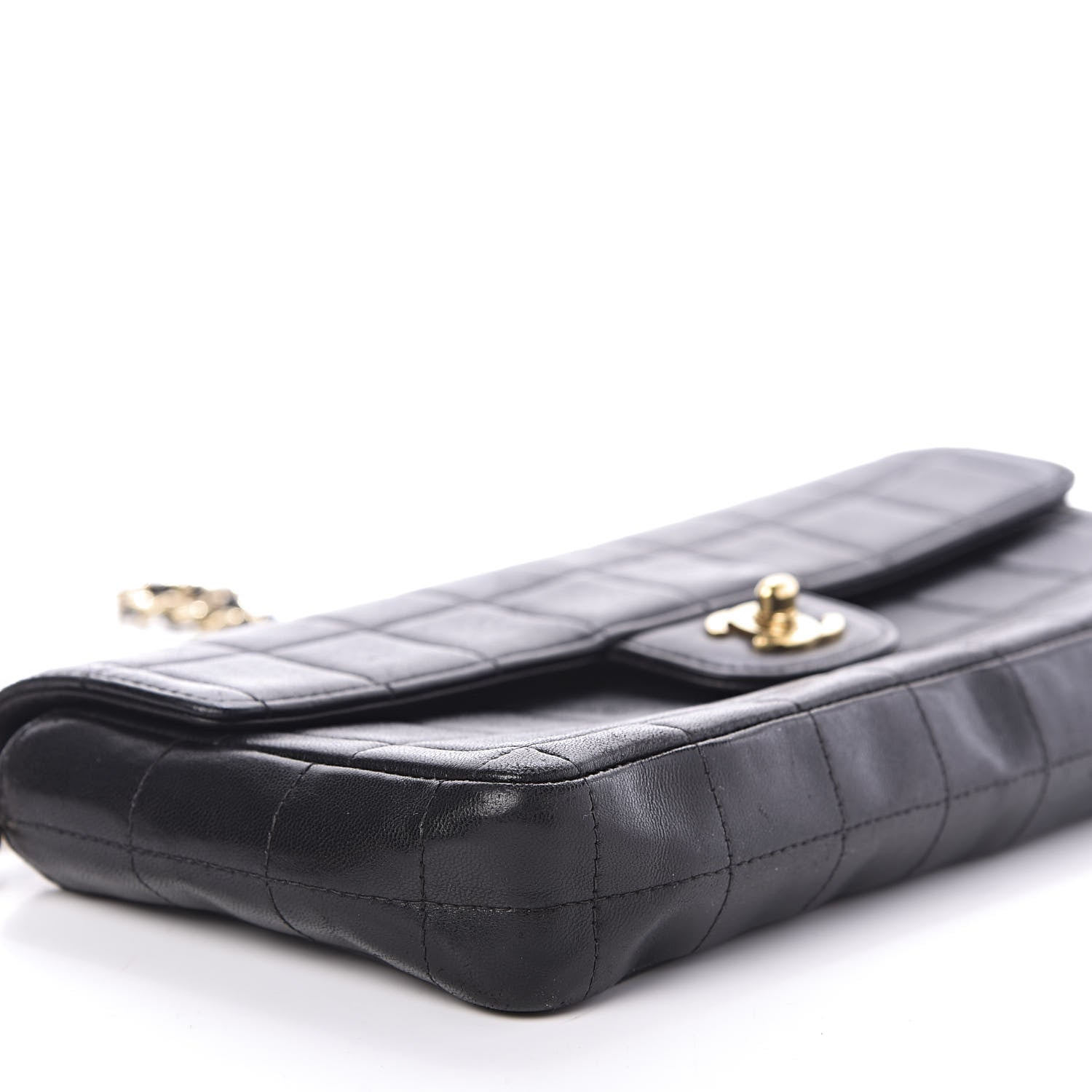Chanel Lambskin East West Chocolate Bar Flap Black 7 of 11
