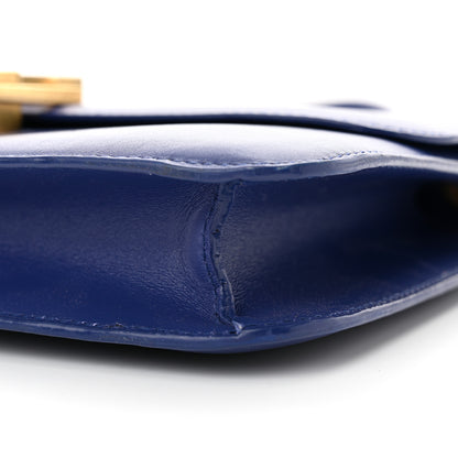 Saint Laurent Smooth Calfskin Carre Satchel Royal Blue 10 of 16