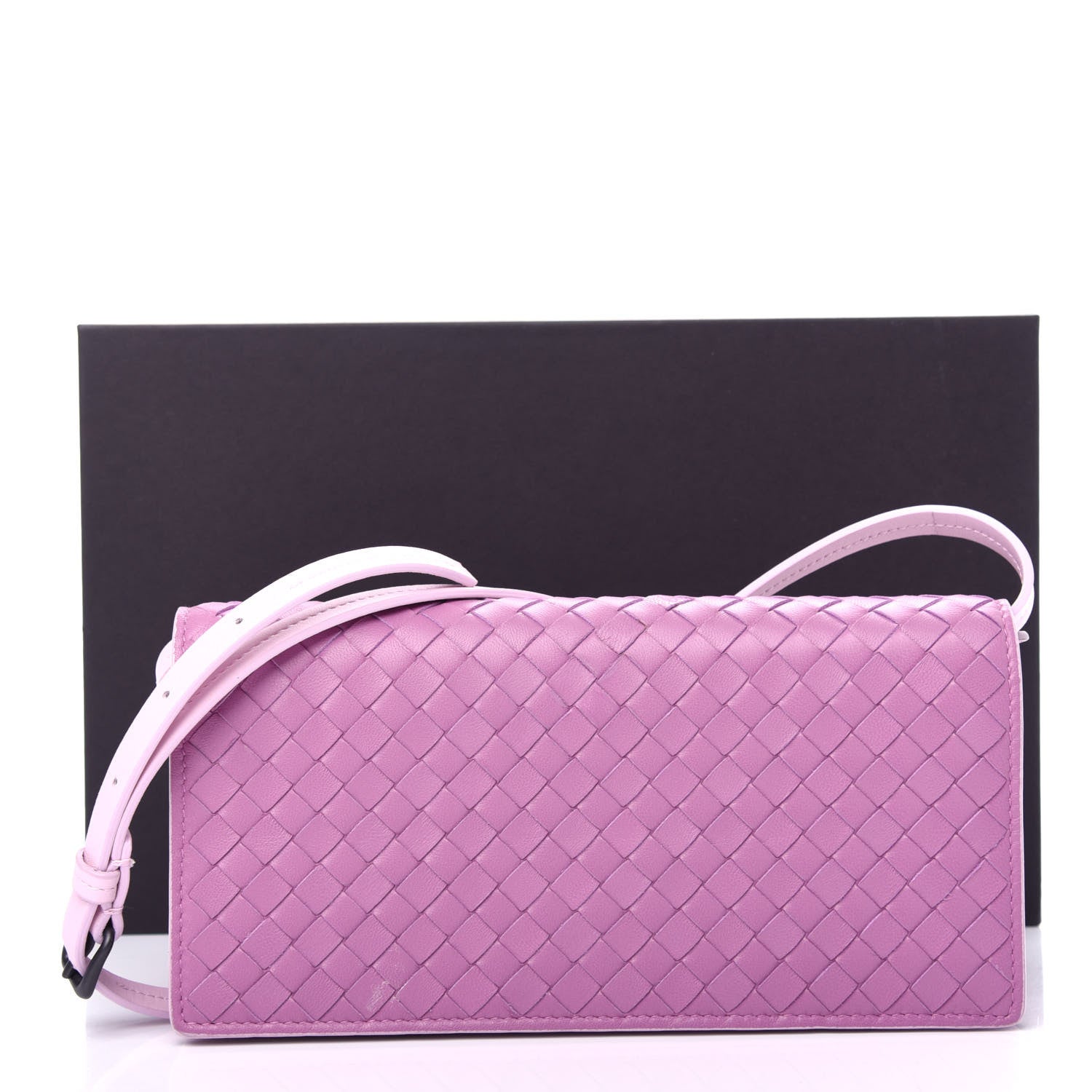 Bottega Veneta Nappa Intrecciato Continental Wallet With Strap Twilight 10 of 12