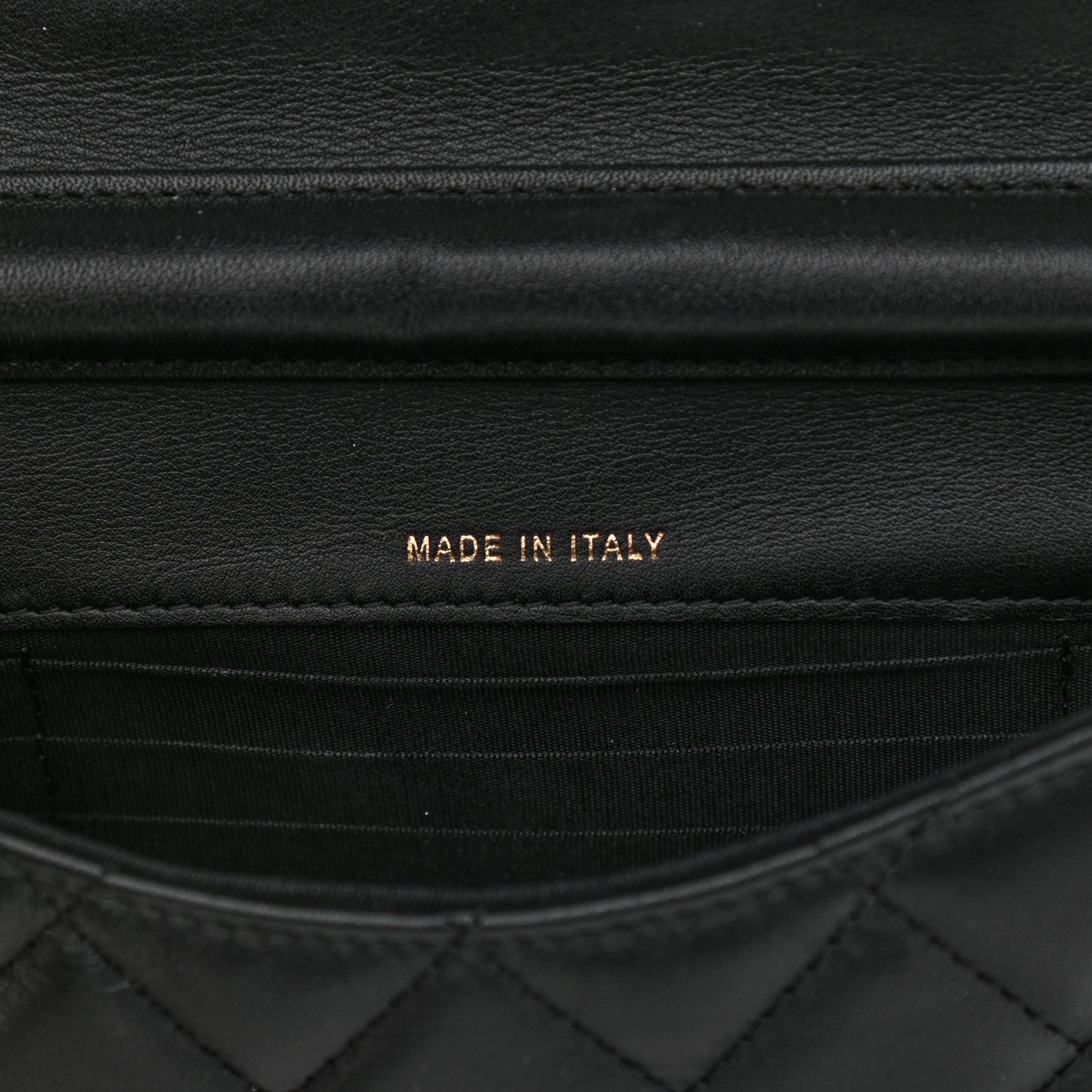 Chanel Calfskin Quilted Coco Mail Clutch With Chain Black 7 of 12