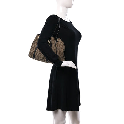 Gucci Monogram Medium Twins Tote Dark Brown 2 of 9