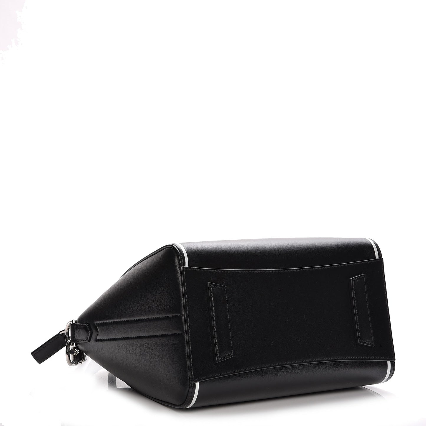 Calfskin Small Contrasted Frame Antigona Black