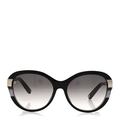 Louis Vuitton Acetate Petit Soupcon Cat Eye Sunglasses Z0489W Black 2 of 7