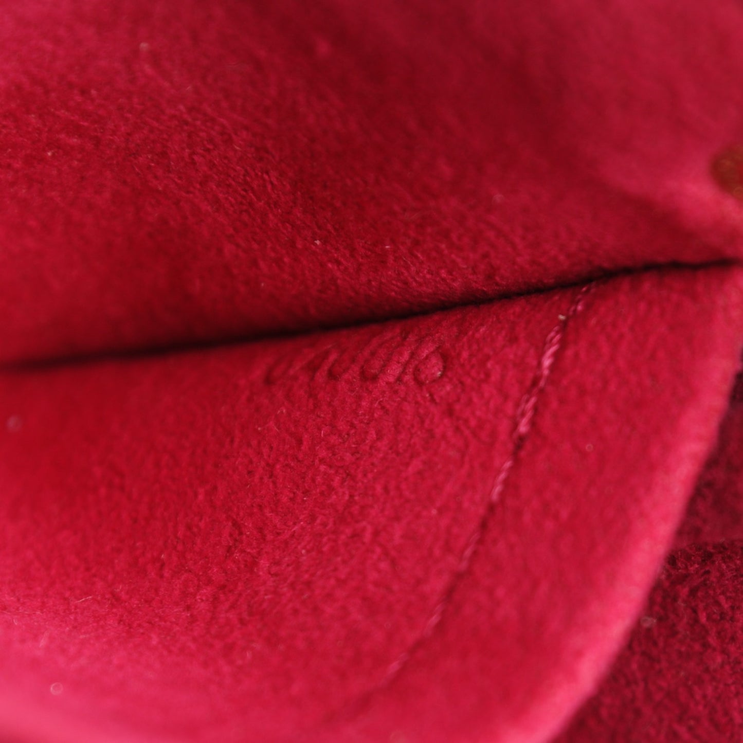 Monogram Perforated Pochette Accessories Bag Fuchsia