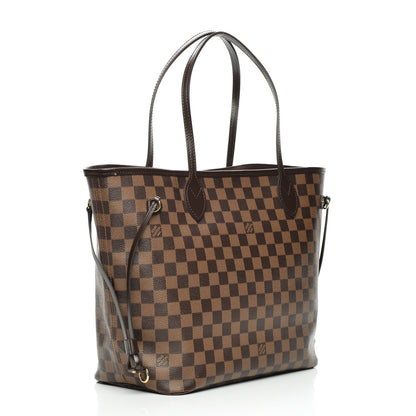 Louis Vuitton Damier Ebene Neo Neverfull MM Rose Ballerine 3 of 7