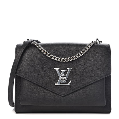 Louis Vuitton Soft Calfskin My Lockme Chain Bag BB Black 1 of 9