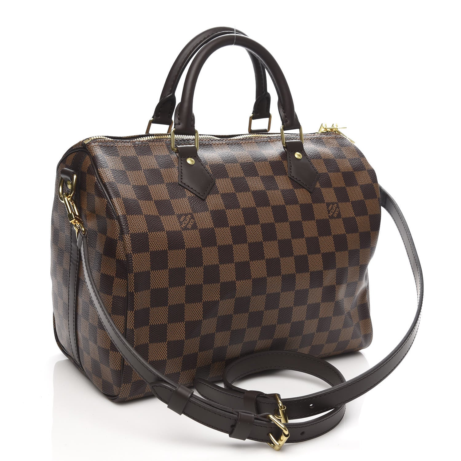 Louis Vuitton Damier Ebene Speedy Bandouliere 30 3 of 10