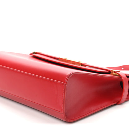 Saint Laurent Smooth Calfskin Manhattan Shoulder Bag Rouge Eros 10 of 10