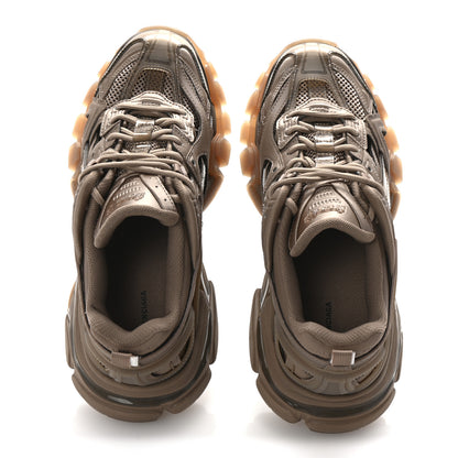 Balenciaga Rubber Mesh Monocolor Clear Sole Womens Track.2 Open Sneakers 39 Dark Beige 2 of 10