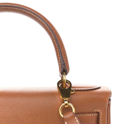 Hermes Courchevel Kelly Retourne 28 Gold 18 of 22