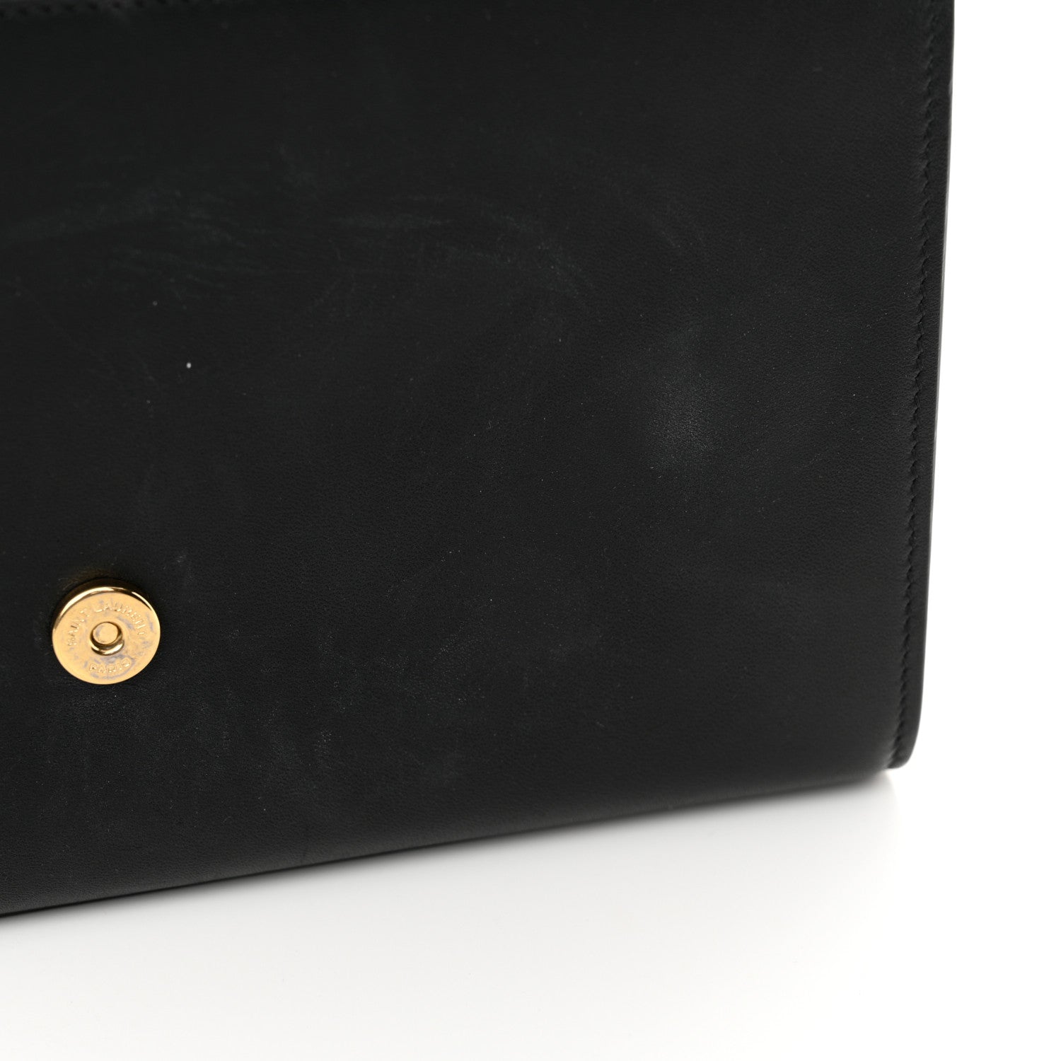 Saint Laurent Smooth Calfskin Medium Classic Monogram Kate Tassel Satchel Black 14 of 15