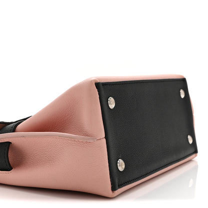 Louis Vuitton Soft Calfskin Embroidered Lockme Ever BB Rose Pink Snow White Black 9 of 10