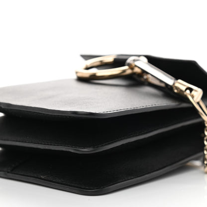 Chloe Suede Calfskin Mini Faye Bracelet Bag Black 7 of 9