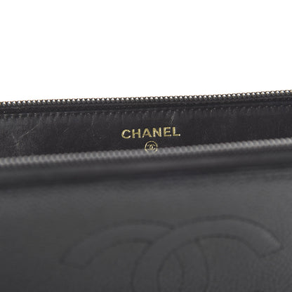 Chanel Caviar Large Timeless CC Zip Around Wallet Black 8 of 12