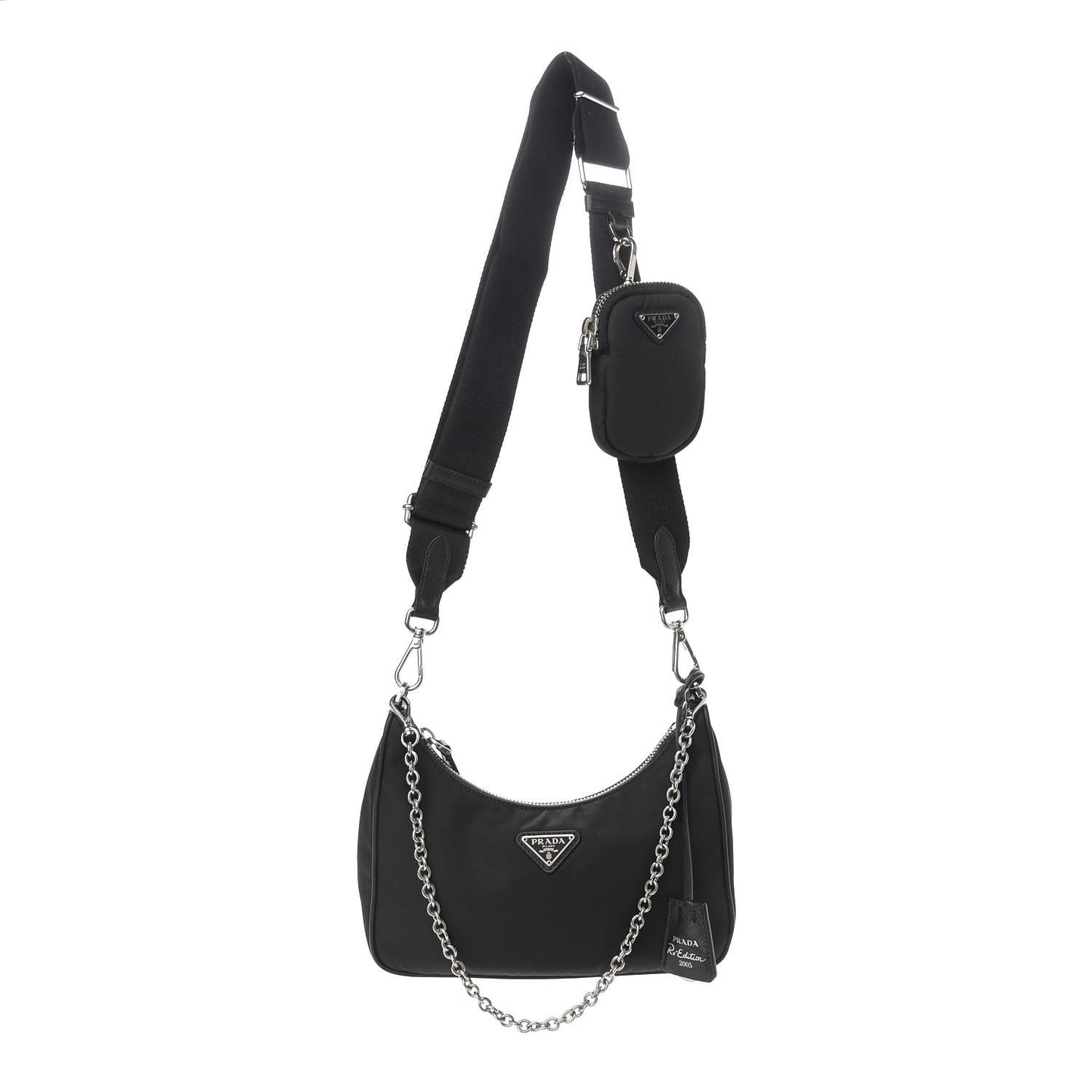 Nylon Re-Edition 2005 Shoulder Bag Black