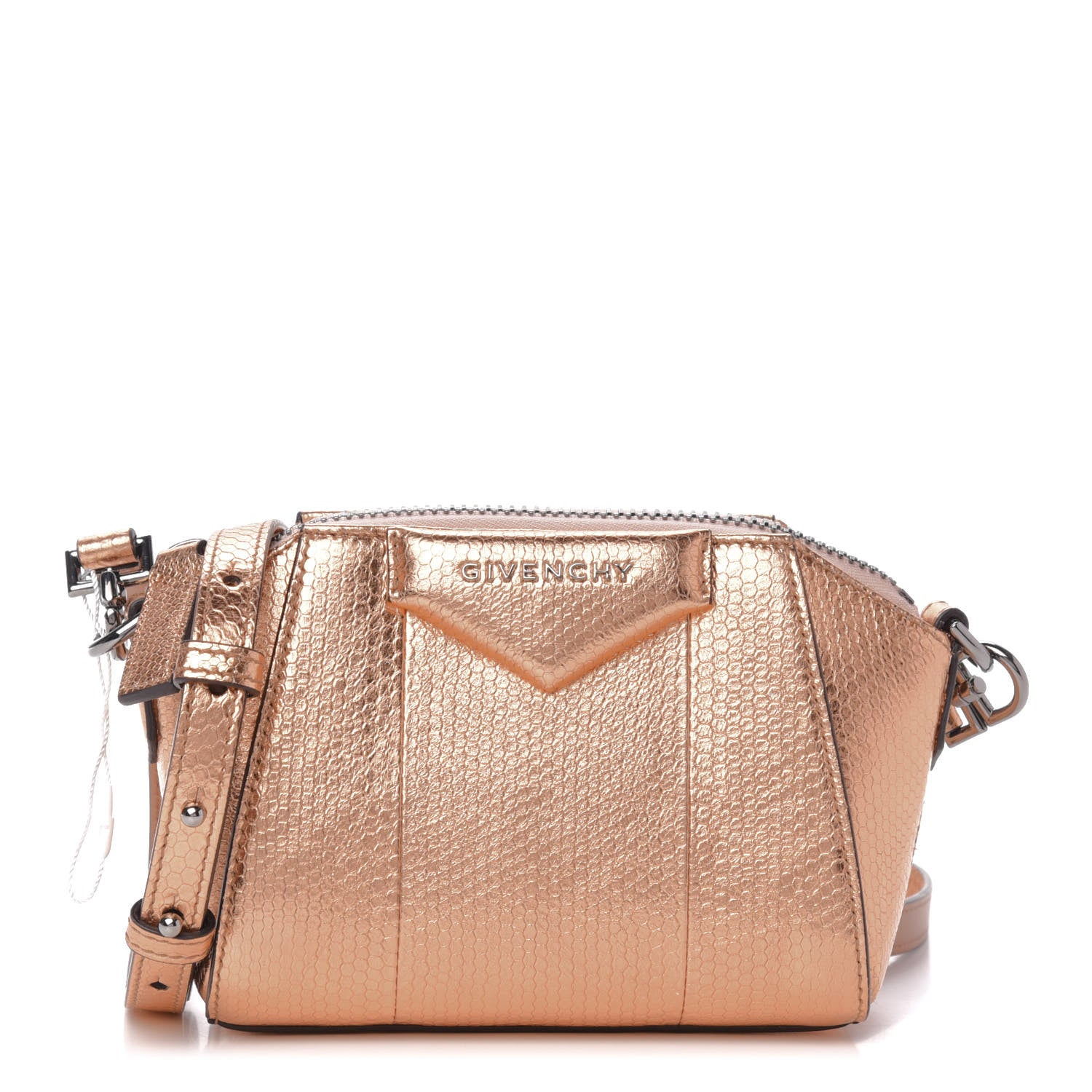 Givenchy Metallic Water Snake Nano Antigona Light Pink 1 of 9