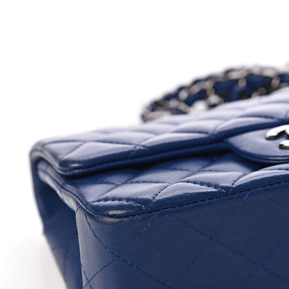 Chanel Lambskin Quilted Mini Rectangular Flap Dark Blue 9 of 15