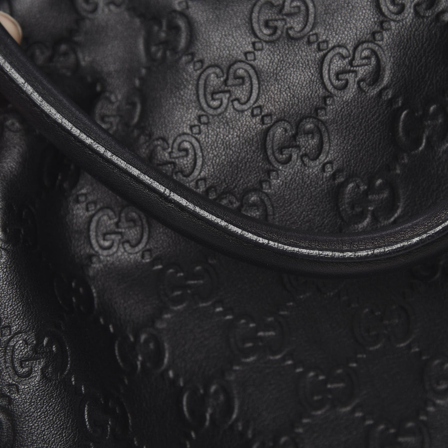 Guccissima Large Sukey Tote Black