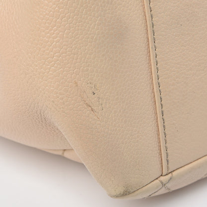 Chanel Caviar Quilted Grand Shopping Tote GST Beige 17 of 19